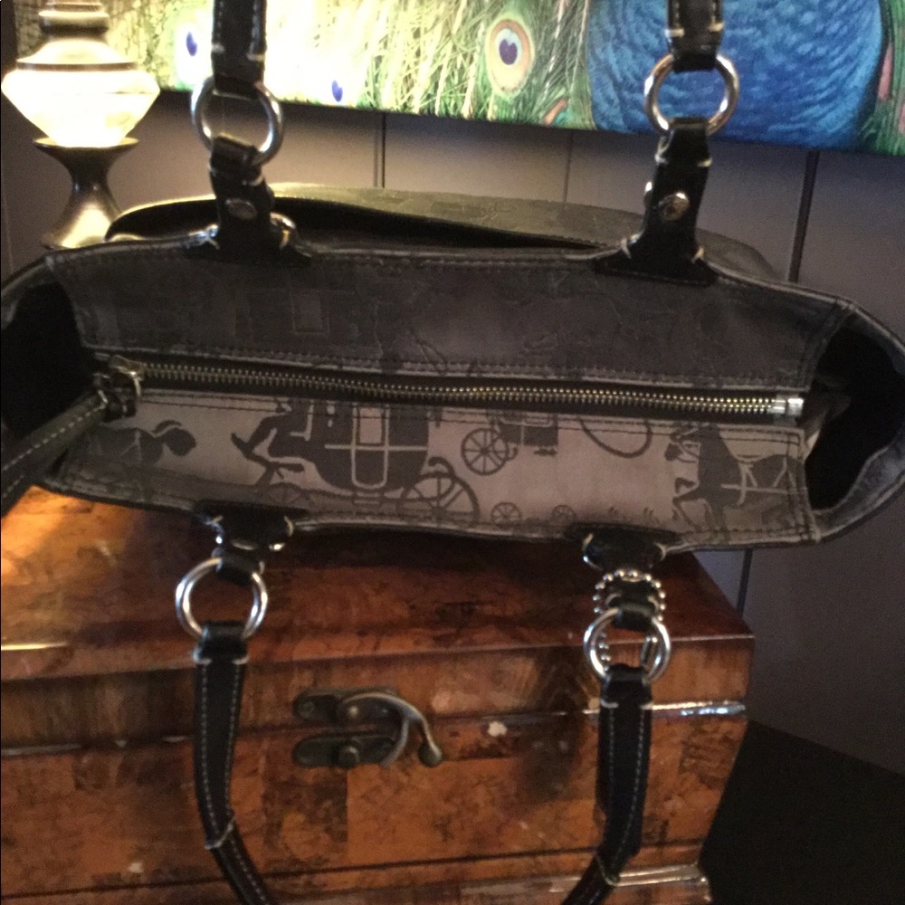 Coach East West Carriage Tote - Picture 6 of 8